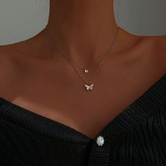 Collares colgantes de moda multicapa