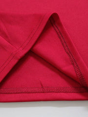 Vestido midi ajustado de manga larga y talla grande