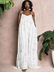 Vestidos largos con estampado floral, espalda descubierta y tirantes finos