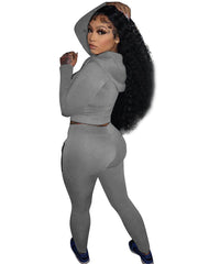 Two Piece Hoodie & Bodycon Pants