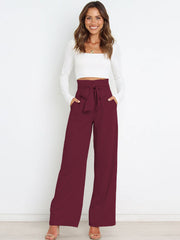 High Waist Knot Flare Bottoms