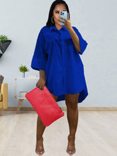 Vestidos casuales con camisa abotonada