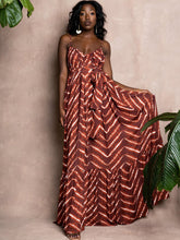 Vestidos largos con estampado floral, espalda descubierta y tirantes finos