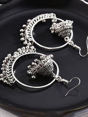 Pendientes colgantes con borlas de doble capa