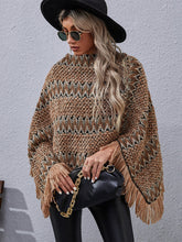 Knit Striped Print Bodycon Asymmetrical Shawl