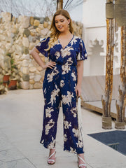 Mono cruzado con estampado floral