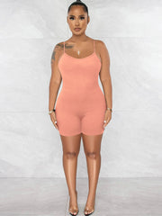 Spaghetti Straps Sleeveless Bodycon Rompers