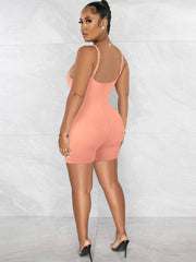 Spaghetti Straps Sleeveless Bodycon Rompers