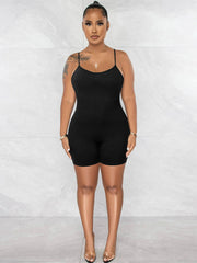 Spaghetti Straps Sleeveless Bodycon Rompers
