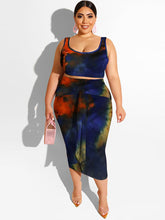 Tie dye Printed Skinny Suit