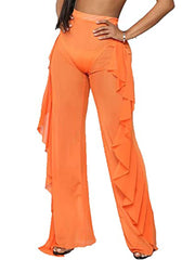 Parte inferior con volantes de malla