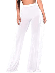 Parte inferior con volantes de malla