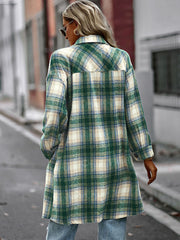 Long Sleeve Plaid Button Down Casual Shirts