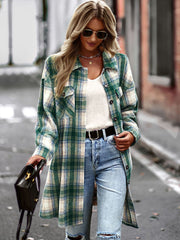 Long Sleeve Plaid Button Down Casual Shirts