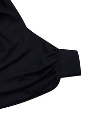 Minivestido camisero holgado con botones y mangas largas