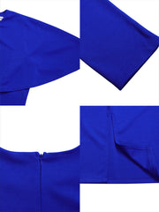 Vestidos midi ajustados asimétricos de media manga