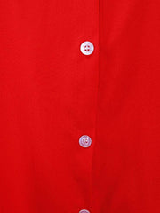 Minivestidos camiseros holgados con botones y manga larga