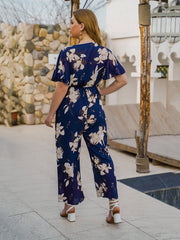 Mono cruzado con estampado floral