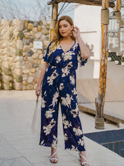 Mono cruzado con estampado floral