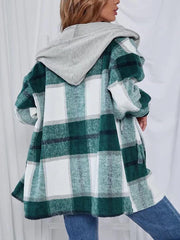 Camisas casuales de franela a cuadros de manga larga