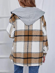 Camisas casuales de franela a cuadros de manga larga