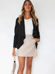 Chaqueta de camisa con solapa abierta