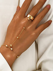 Pulseras de anillo de corazón