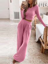 Tops cortos de dos piezas y pantalones bombachos