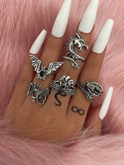 Blumenherz Schmetterling Perlenringe Sets