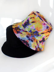 Tie Dyed Print Double Sided Bucket Hat