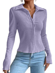 Langarmshirts Hemdbluse