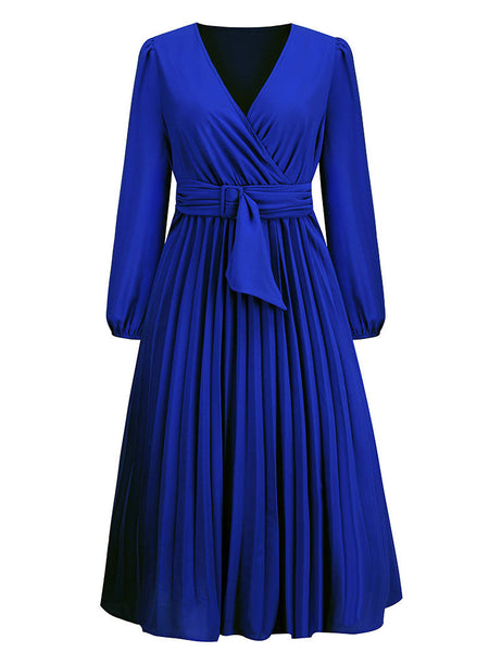 Belted Pleated dress