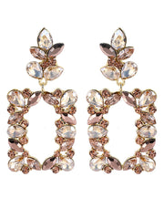 Pendientes geométricos minimalistas de colores