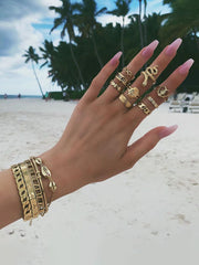 Conjuntos de anillos geométricos minimalistas para nudillos articulados