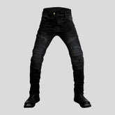 Winter velvet men's biker jeans