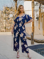 Mono cruzado con estampado floral