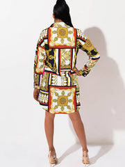 Minivestidos camiseros con botones y mangas largas