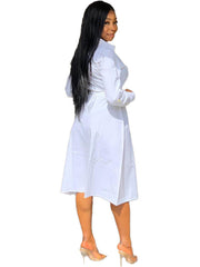 Camisas casuales con botones y vestidos largos