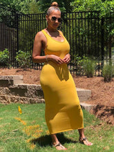 Vestidos largos sin mangas con espalda hueca y color sólido