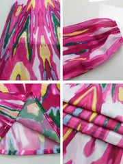 Vestidos maxi de manga larga con estampado floral