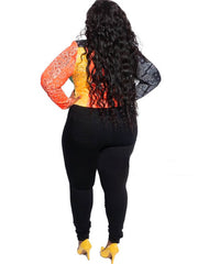 Chaquetas de moto con solapa y bloques de color y cremallera