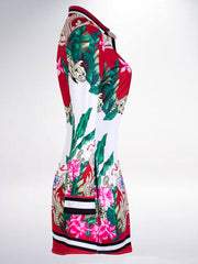 Minivestidos camiseros con estampado floral para club