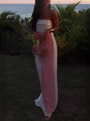 Vestido largo de verano sexy con estampado envolvente hasta el suelo