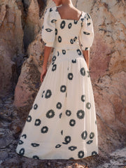 Blusa moderna con estampado de margaritas