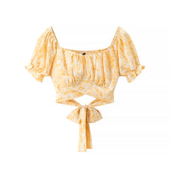 Marisol Puff Sleeve Wrap Top