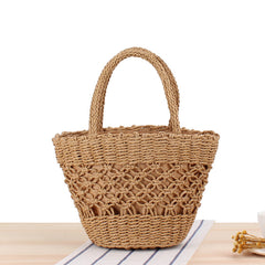 Aria Woven Straw Tote
