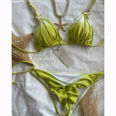 Selena Citrus Shell Bikini