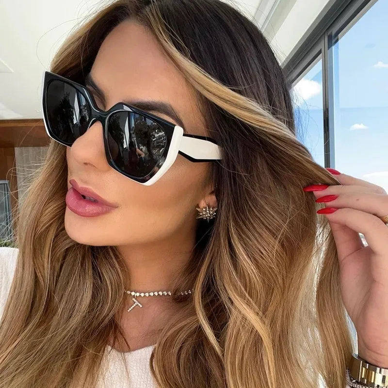 Square-Framed Fashion Sunglasses