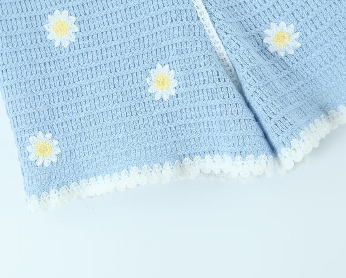 Daisies Crochet Matching Set