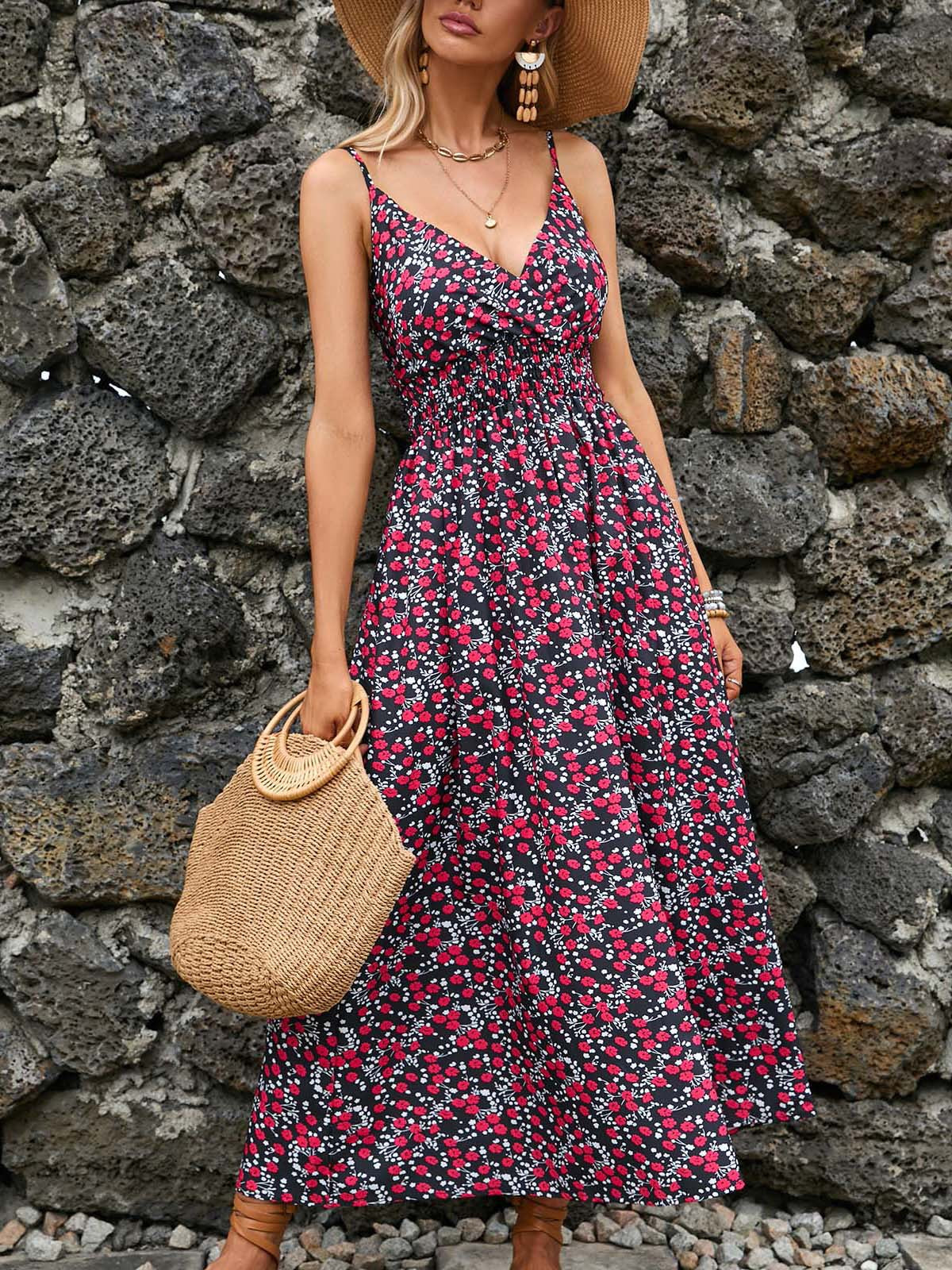Elara Bloom Midi Dress